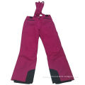 Ski Pants with PU Milky Coating Fabric, Comfortable, Waterproof and Windproof